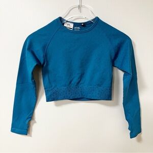 AYBL | Blue Seamless Crop Top M